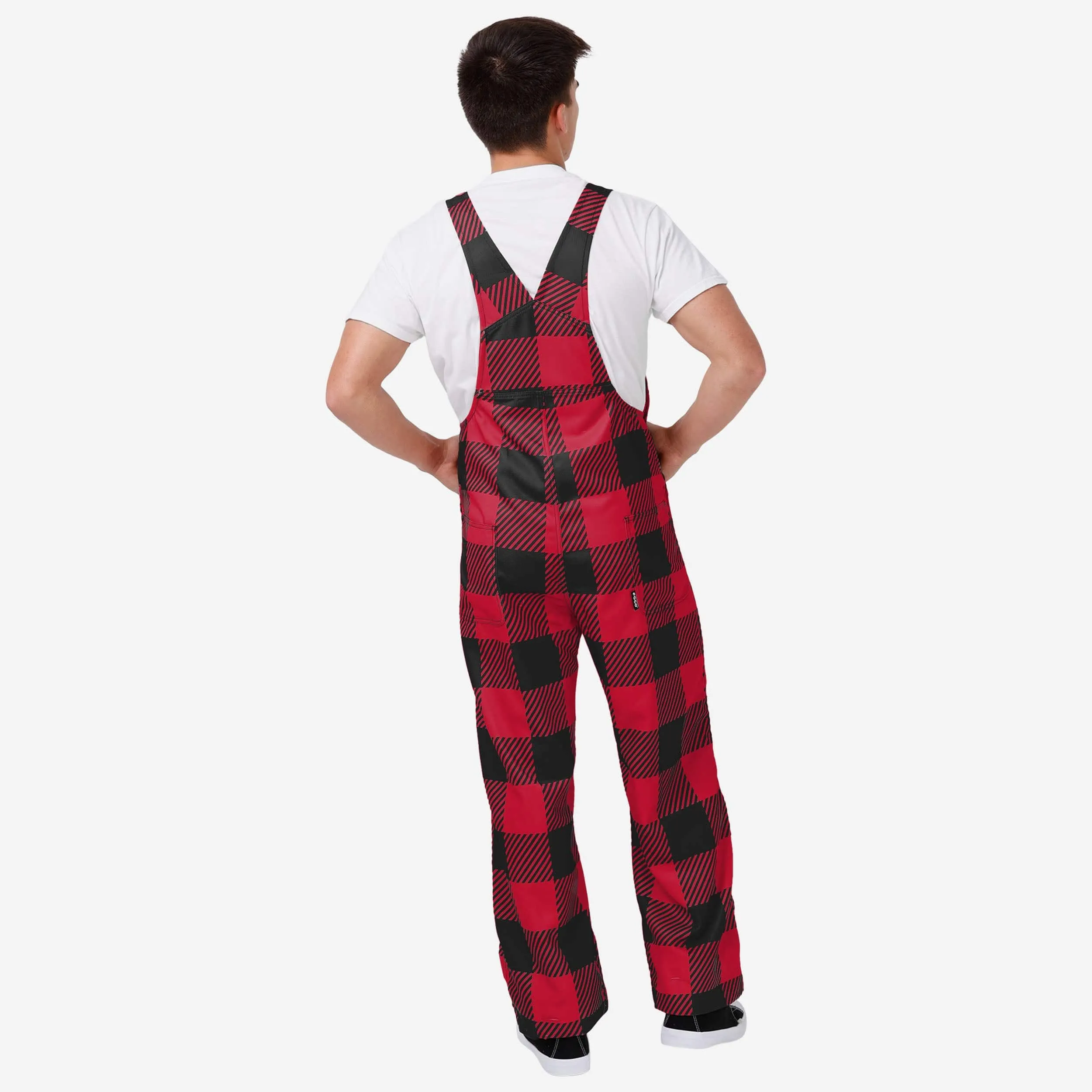 Atlanta Falcons Mens Plaid Bib Overalls