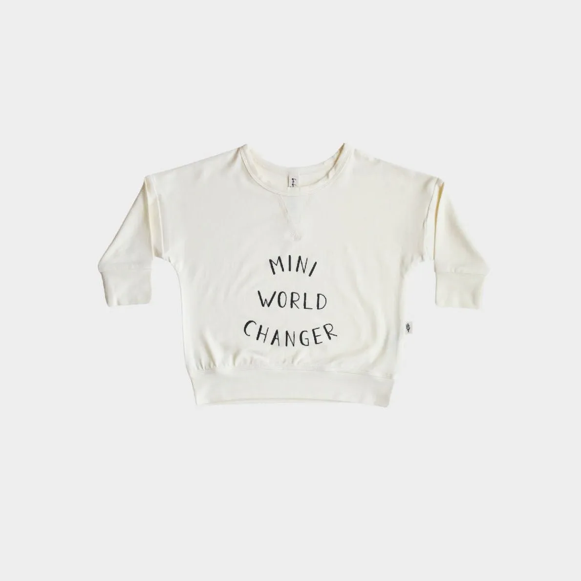Babysprouts Drop Shoulder Sweatshirt - Mini World Changer