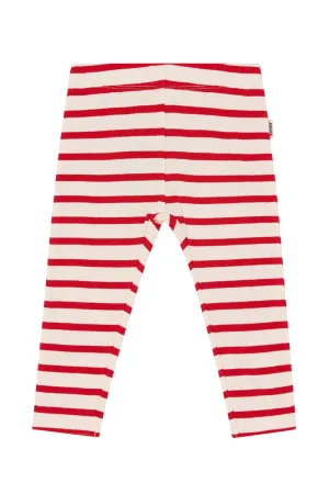 Bonds Wide Needle Rib Legging - Parisian Red/Macadamia