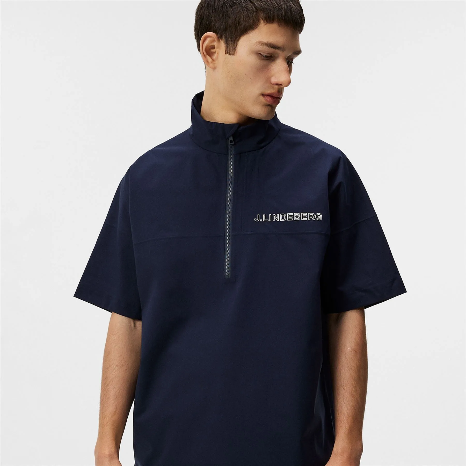 Bridge 2L Stretch Rain Short Sleeve Shirt JL Navy - SS24