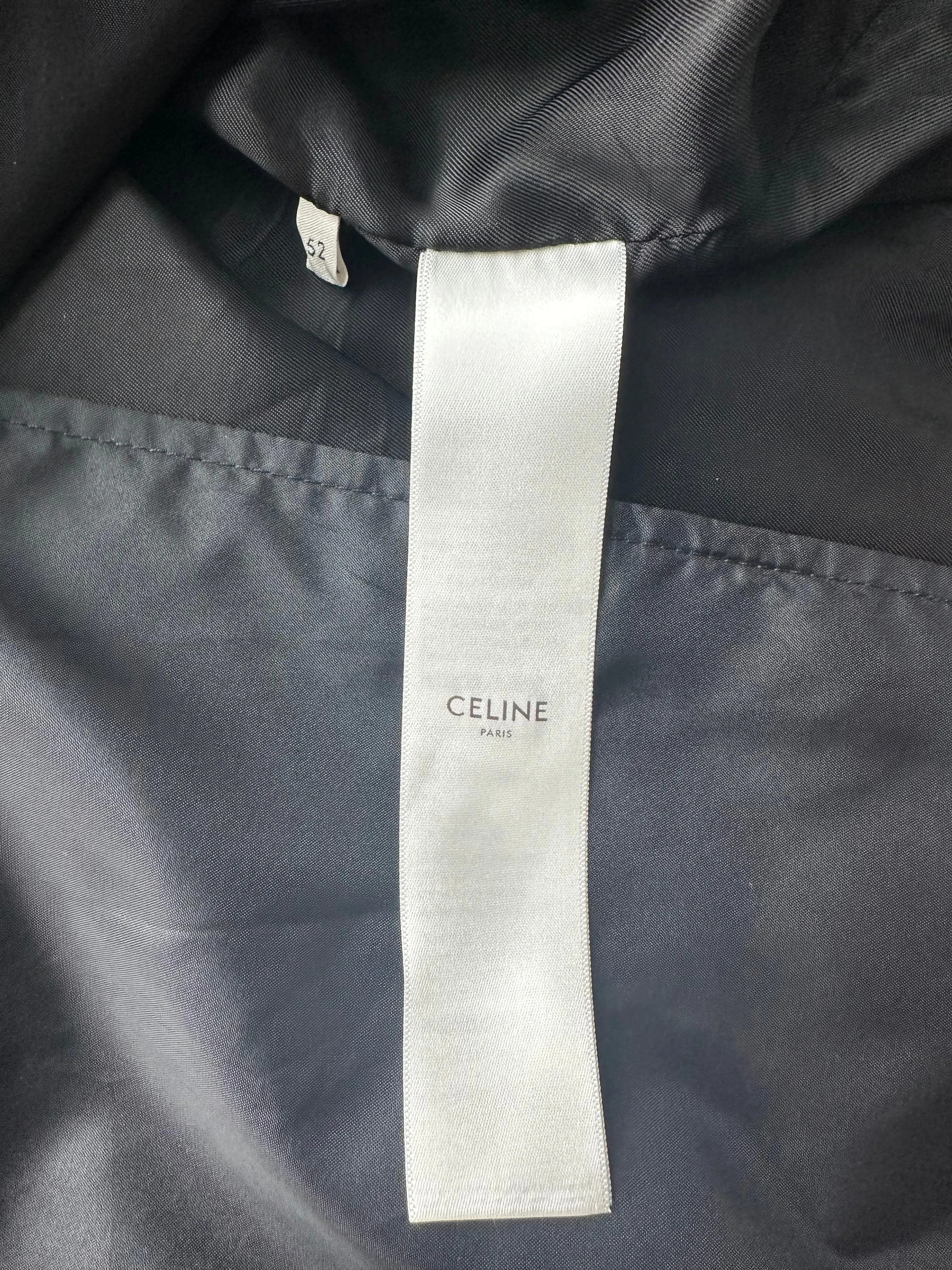 Celine Black & White Logo Bomber Jacket