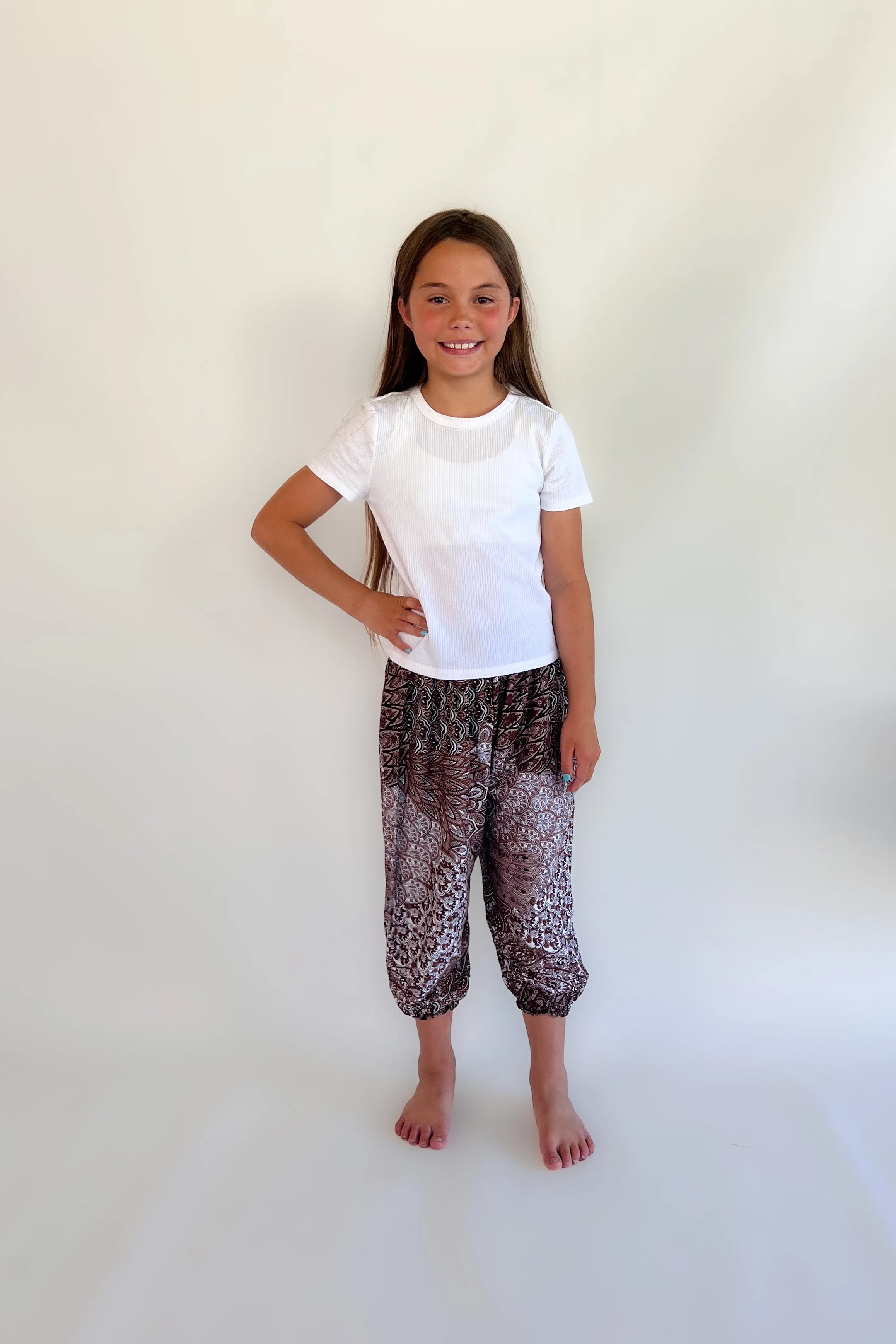 Childrens Feather & Fan Genie Pants