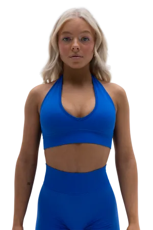 CORE HALTER BRA - ELECTRIC BLUE