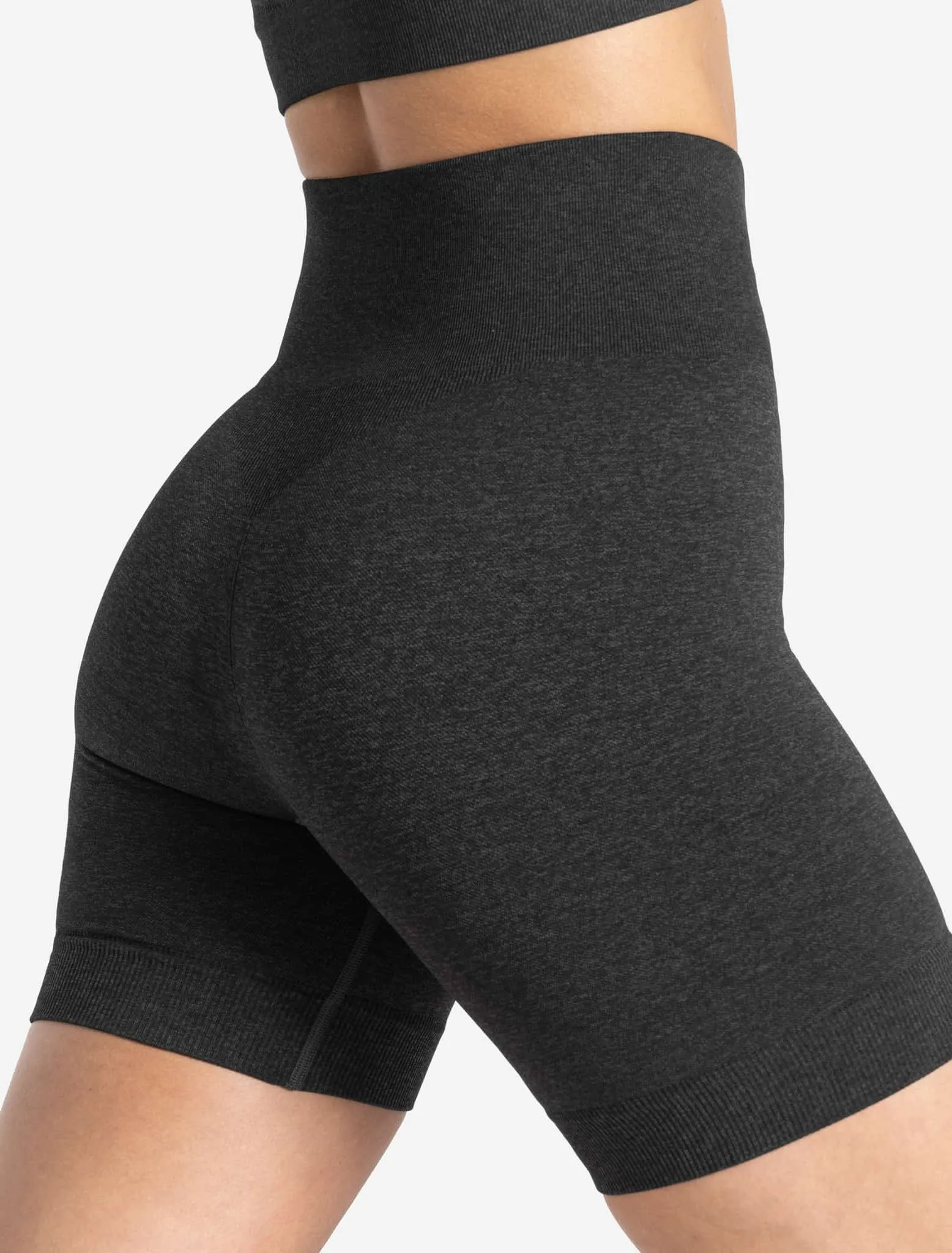 Core Seamless Shorts - Black Marl