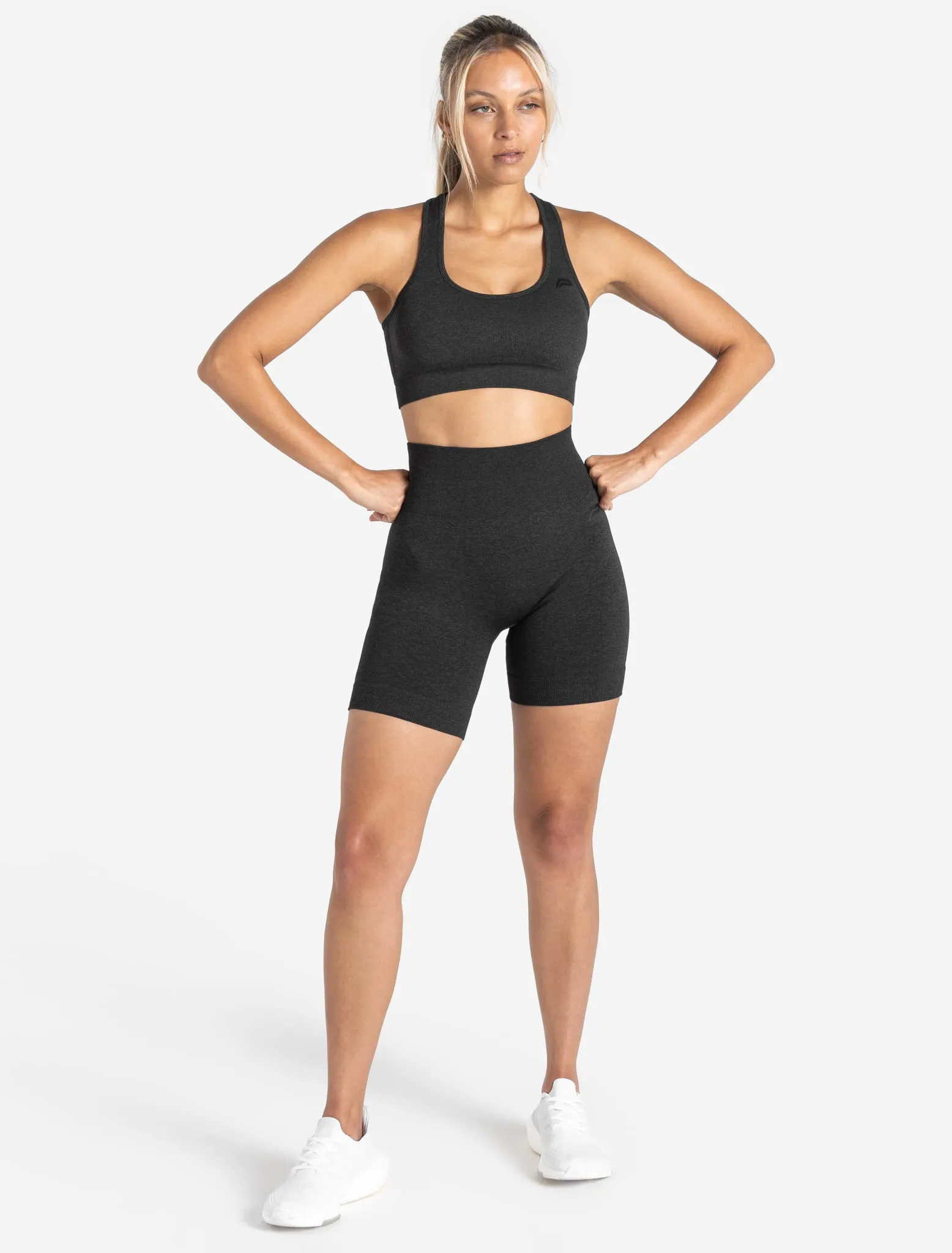 Core Seamless Shorts - Black Marl