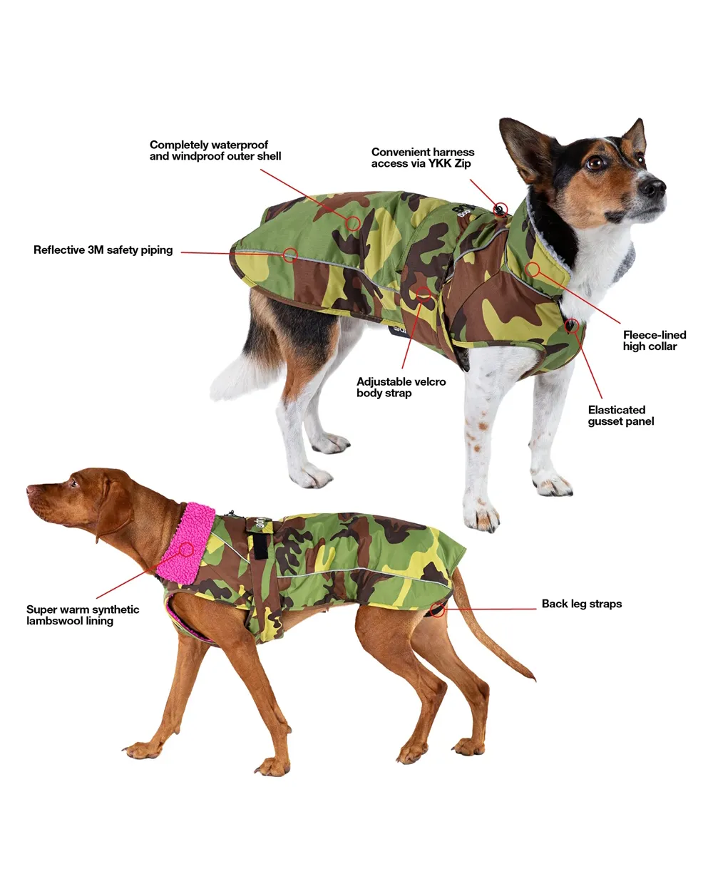 Extra Small Dryrobe Dog (2022) in Camo & Grey