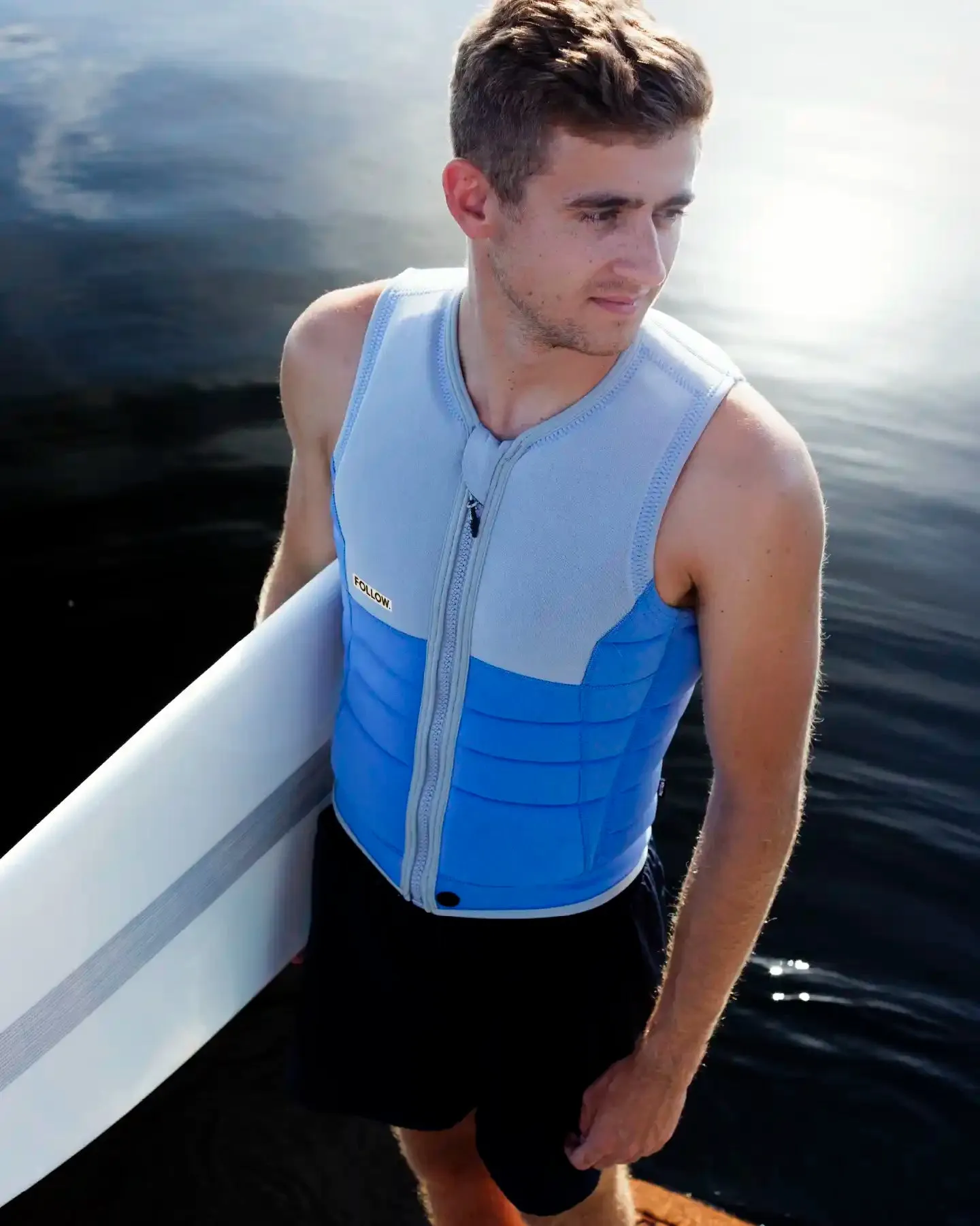 Follow Sovereign Impact Vest - Blue/Grey