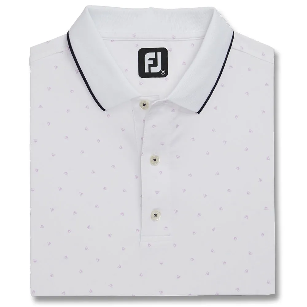 FootJoy Push Play Print Lisle Knit Collar Golf Polo 2022