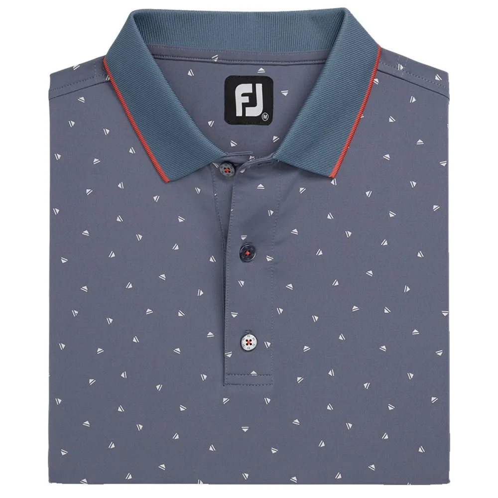 FootJoy Push Play Print Lisle Knit Collar Golf Polo 2022