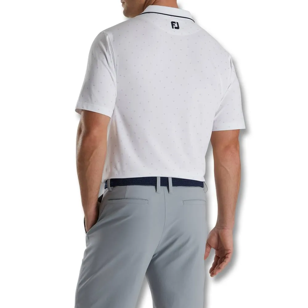 FootJoy Push Play Print Lisle Knit Collar Golf Polo 2022