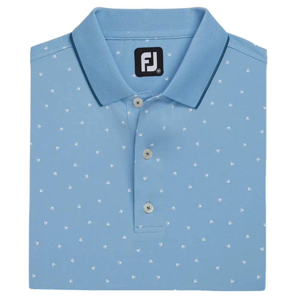 FootJoy Push Play Print Lisle Knit Collar Golf Polo 2022