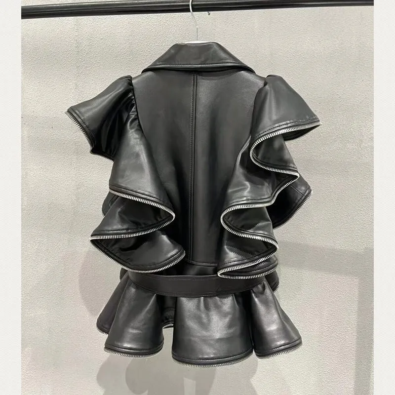 Hailey™ Sheepskin Leather Vest Coat