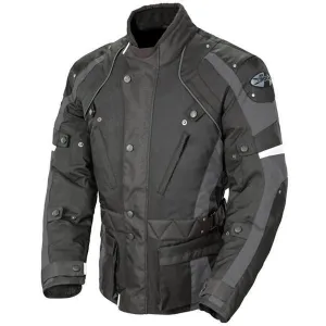 Joe Rocket 'Ballistic Revolution' Mens Black/Grey Textile Motorcycle Jacket