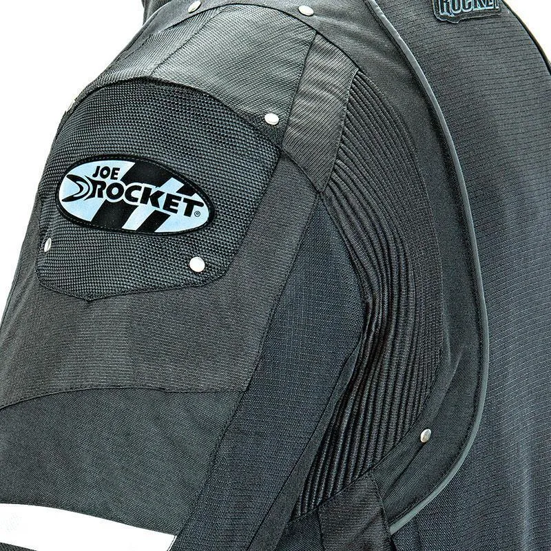 Joe Rocket 'Ballistic Revolution' Mens Black/Grey Textile Motorcycle Jacket