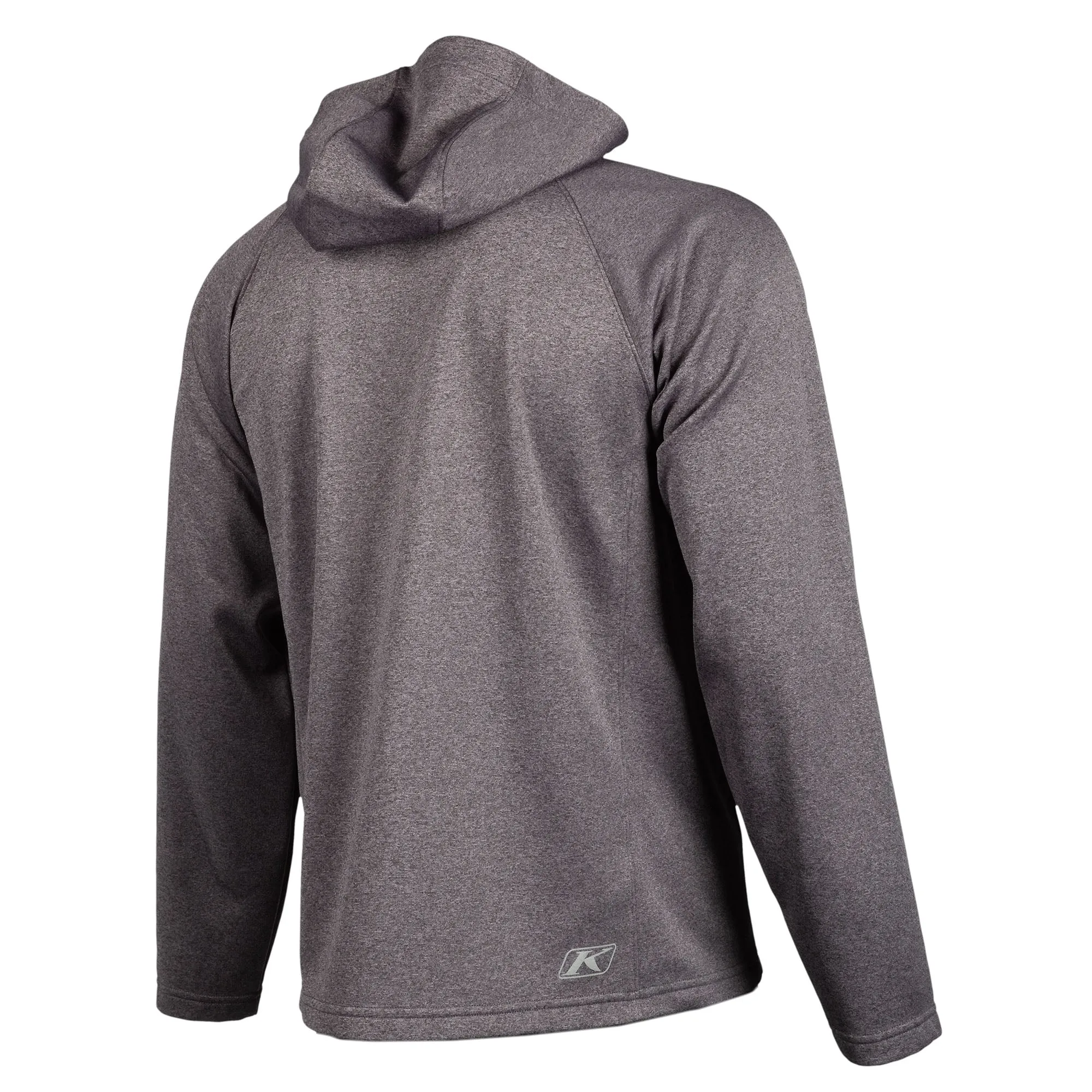 Klim  Alpha Hoodie Base Layer Full Zip Moisture Wicking Fleece Monument Gray