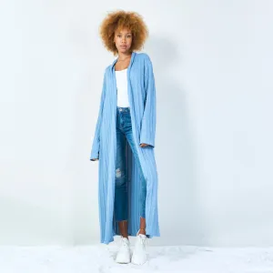 Long textured open cardigan wholesale