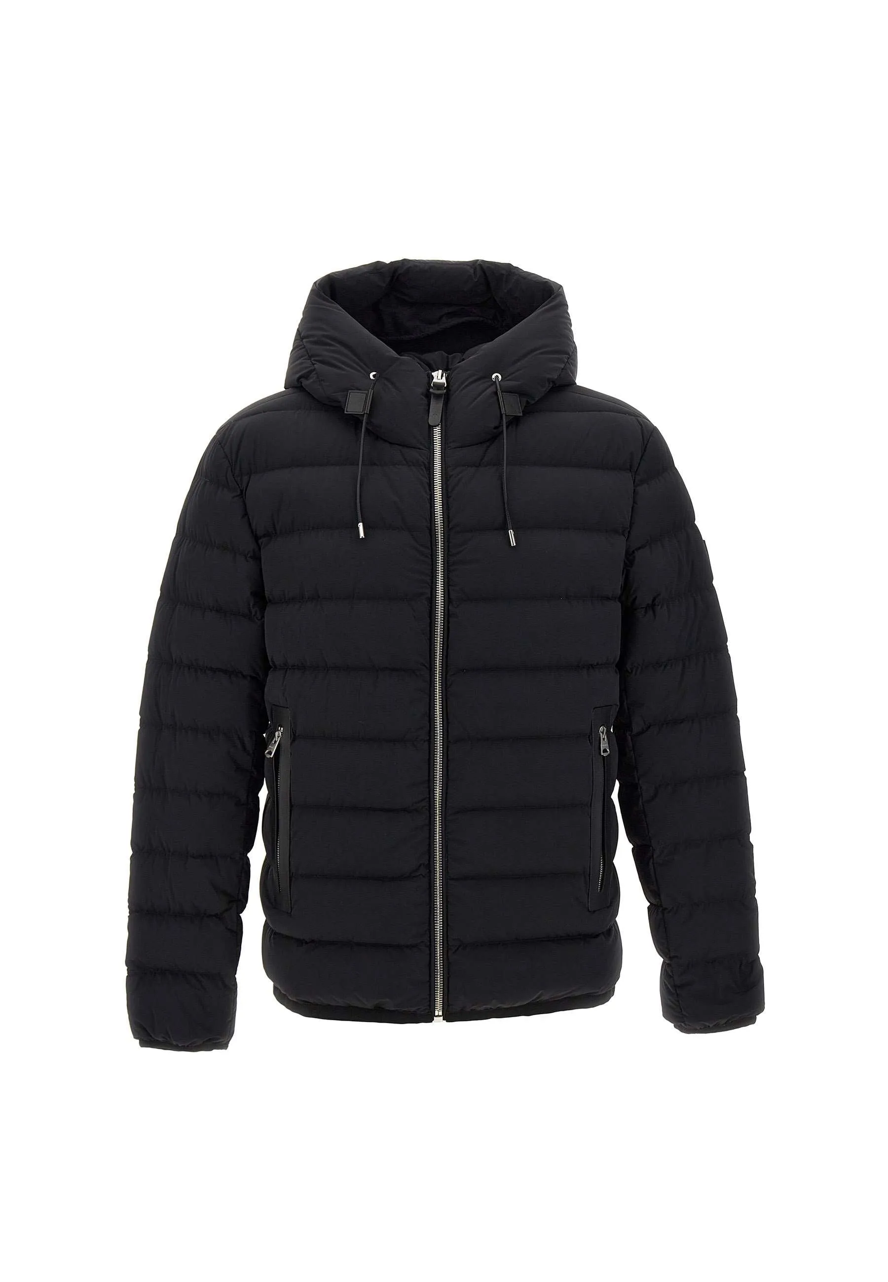 Men's Black Down Jacket with Hood