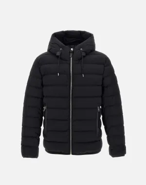 Men's Black Down Jacket with Hood