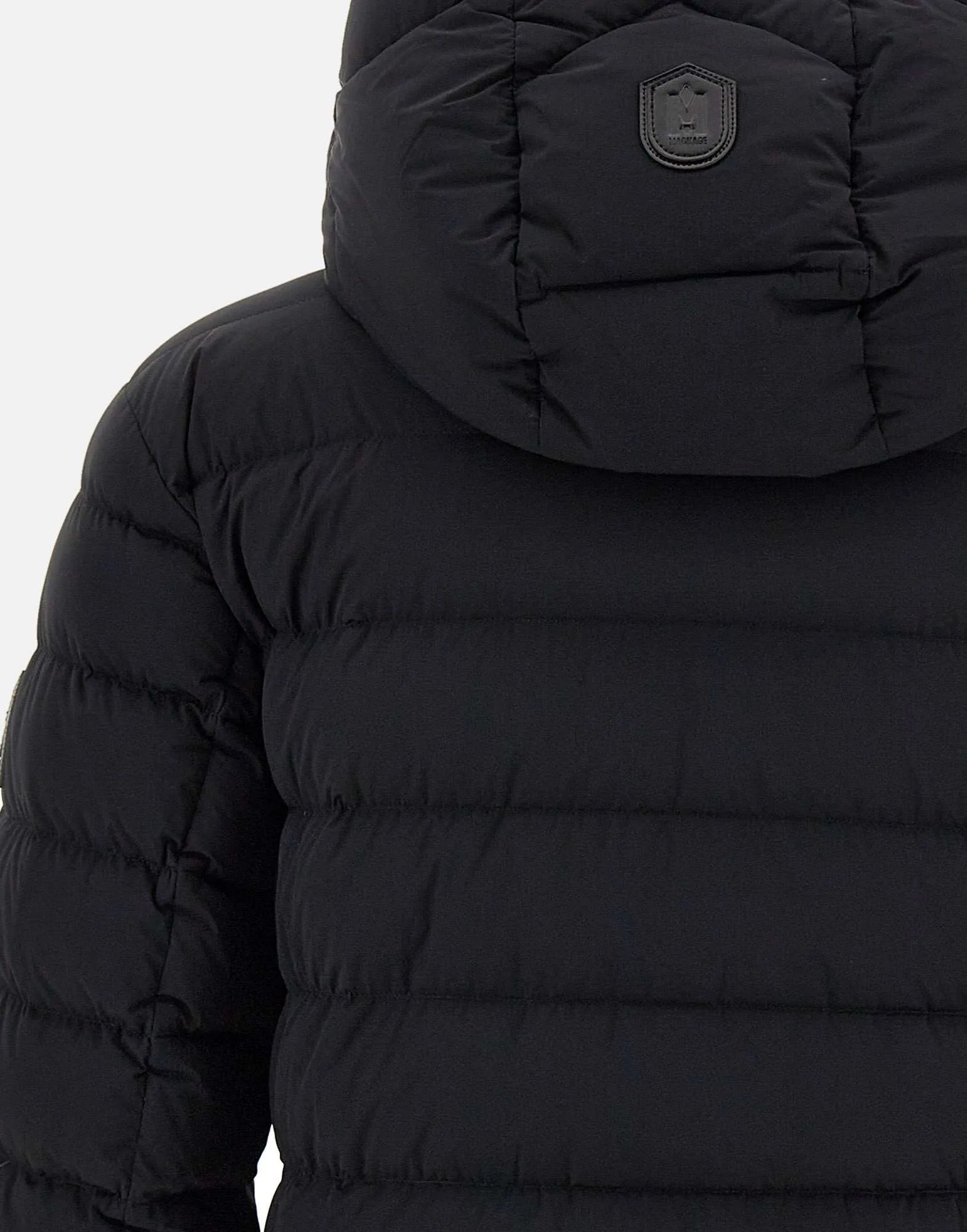 Men's Black Down Jacket with Hood