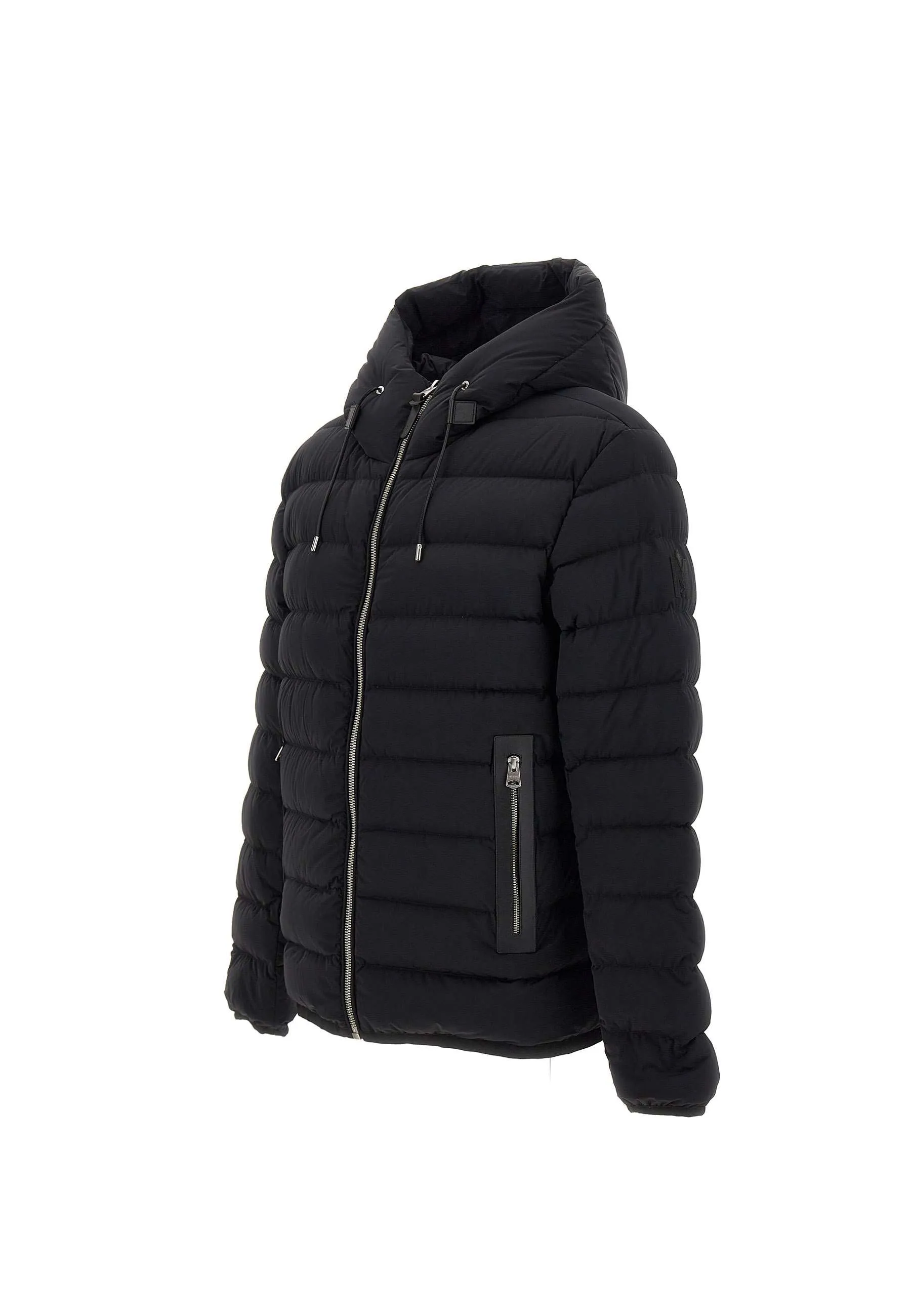 Men's Black Down Jacket with Hood