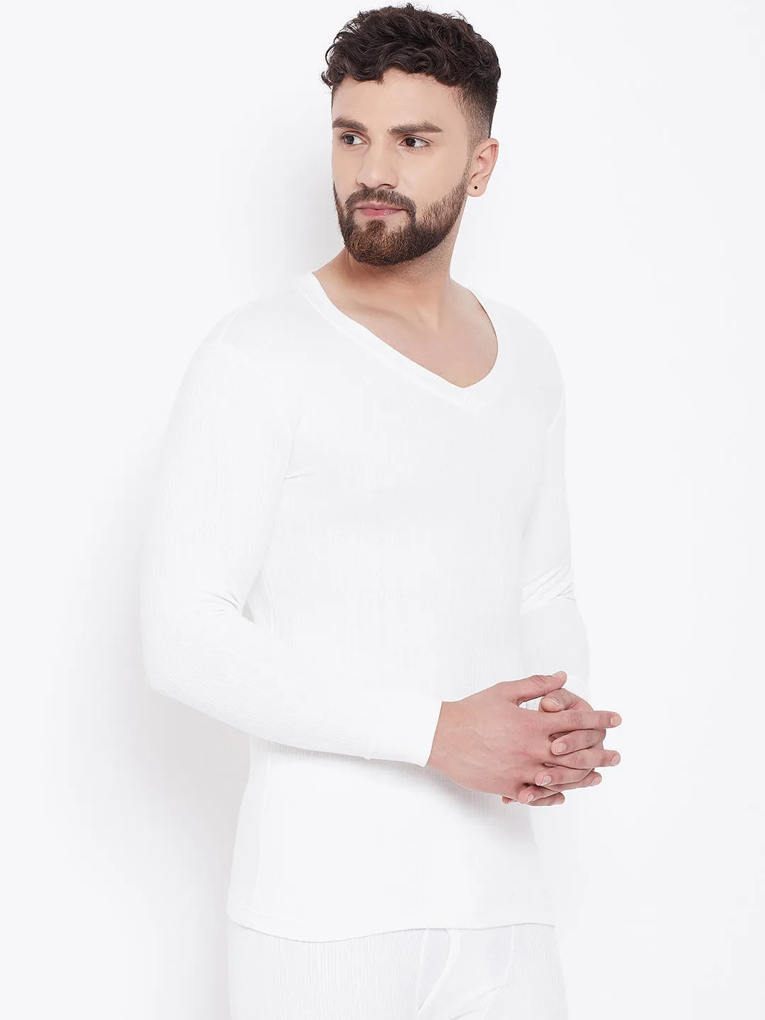 Neva Esancia V Neck Full Sleeves Warmer/Thermal Upper for Men