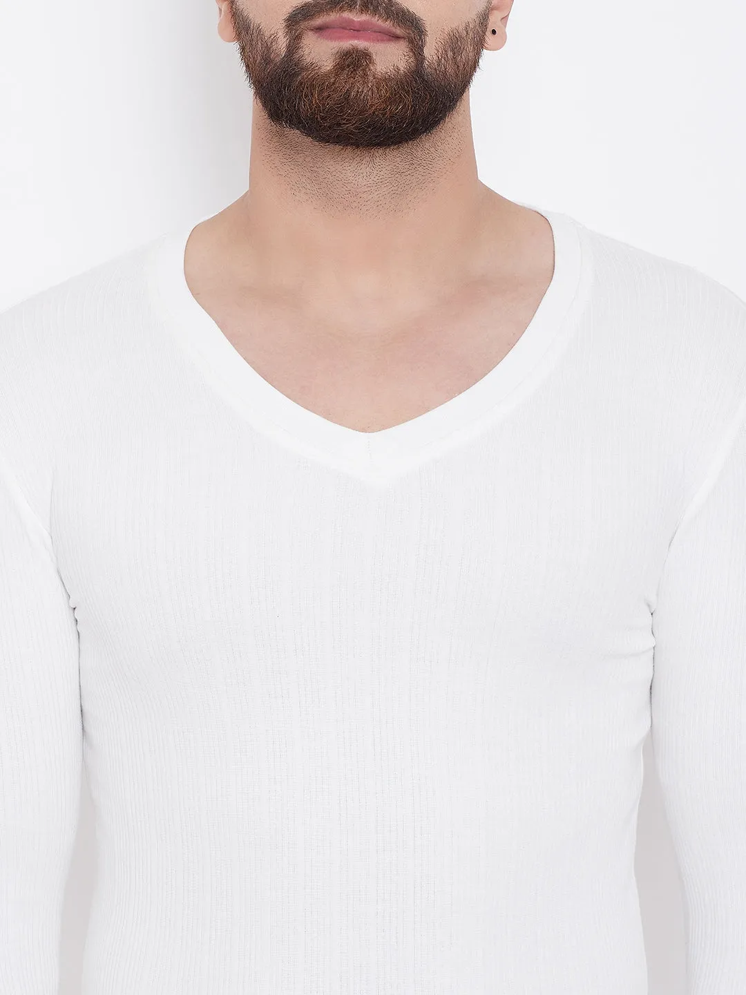 Neva Esancia V Neck Full Sleeves Warmer/Thermal Upper for Men