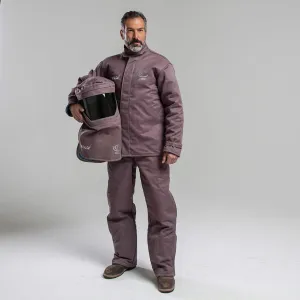 OEL Safety _ AFW100FL-BJB 100-Cal-Jacket-Bib-Overall-SwitchGear-Hood-Fans-Light-Brown