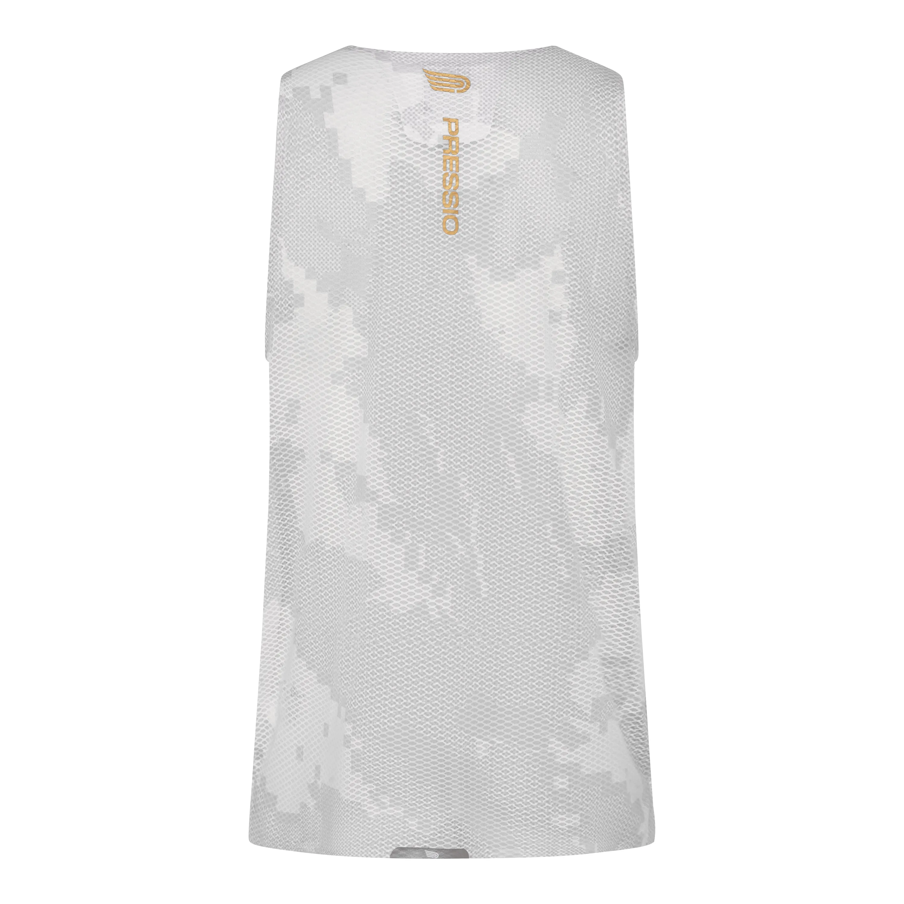 Pressio Men's Run Elite Singlet - CAM/WHT