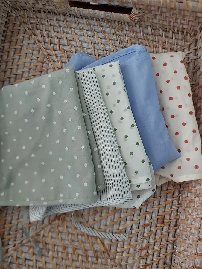 Set of 5 Organic Muslin Baby Vests