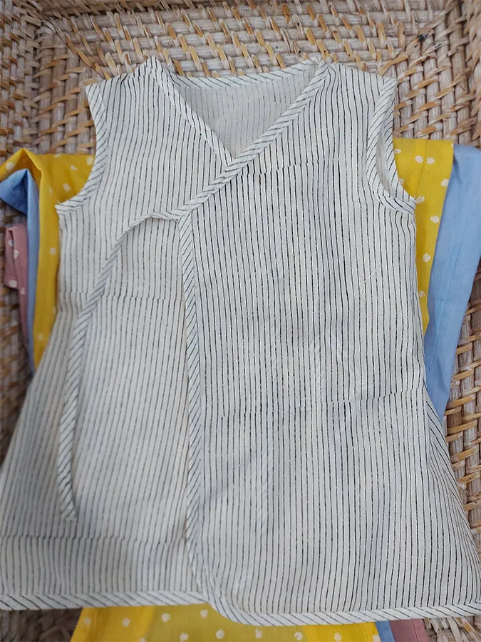 Set of 5 Organic Muslin Baby Vests