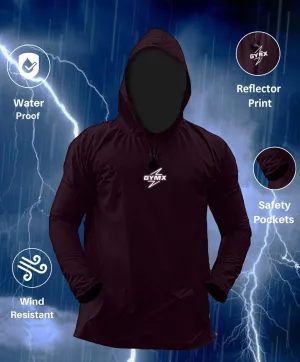Storm Waterproof Jacket 2.0- Epic Maroon (with rainproof phone pockets)