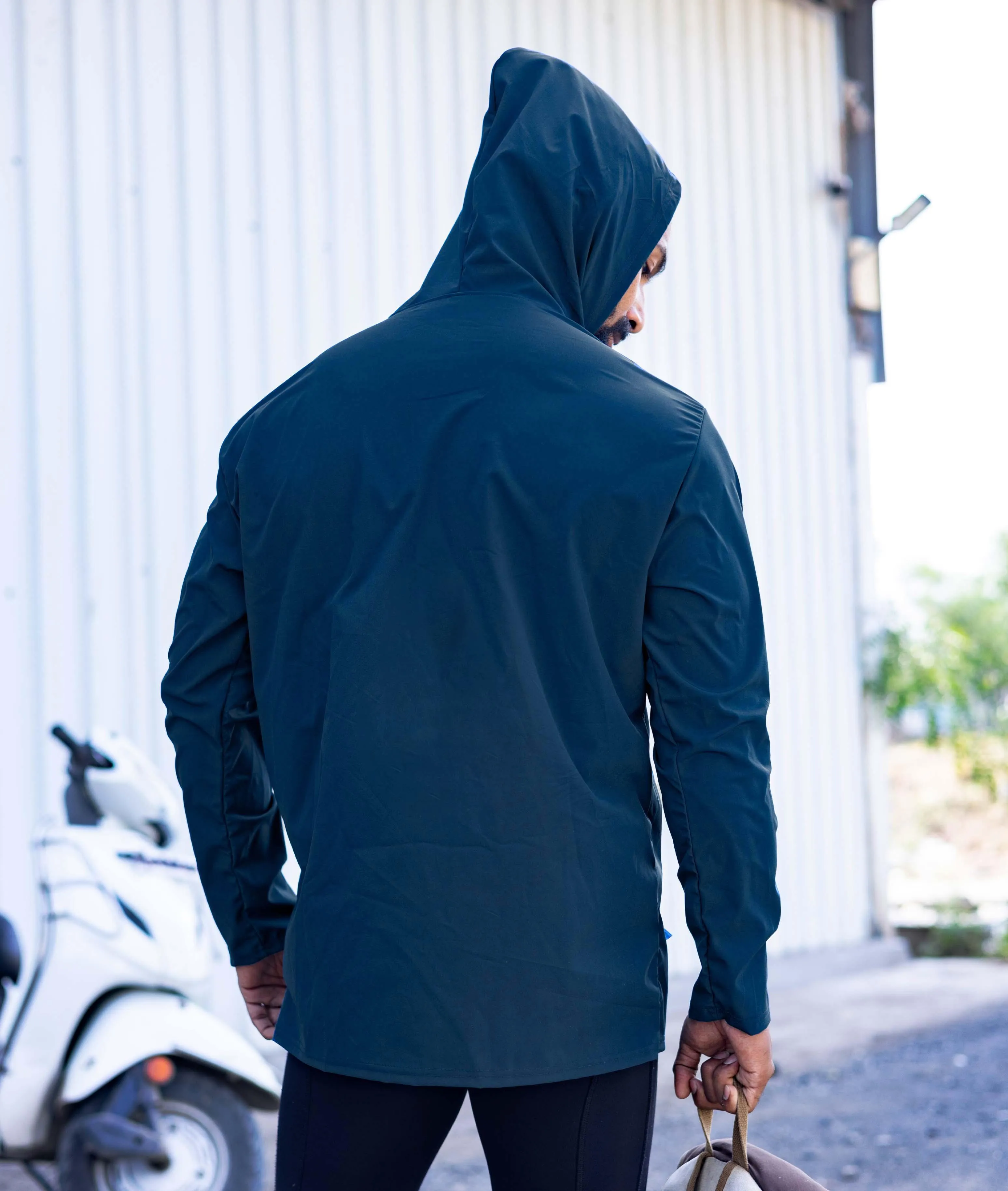 Storm Waterproof Jacket 2.0- Krypto Blue (with rainproof phone pockets)