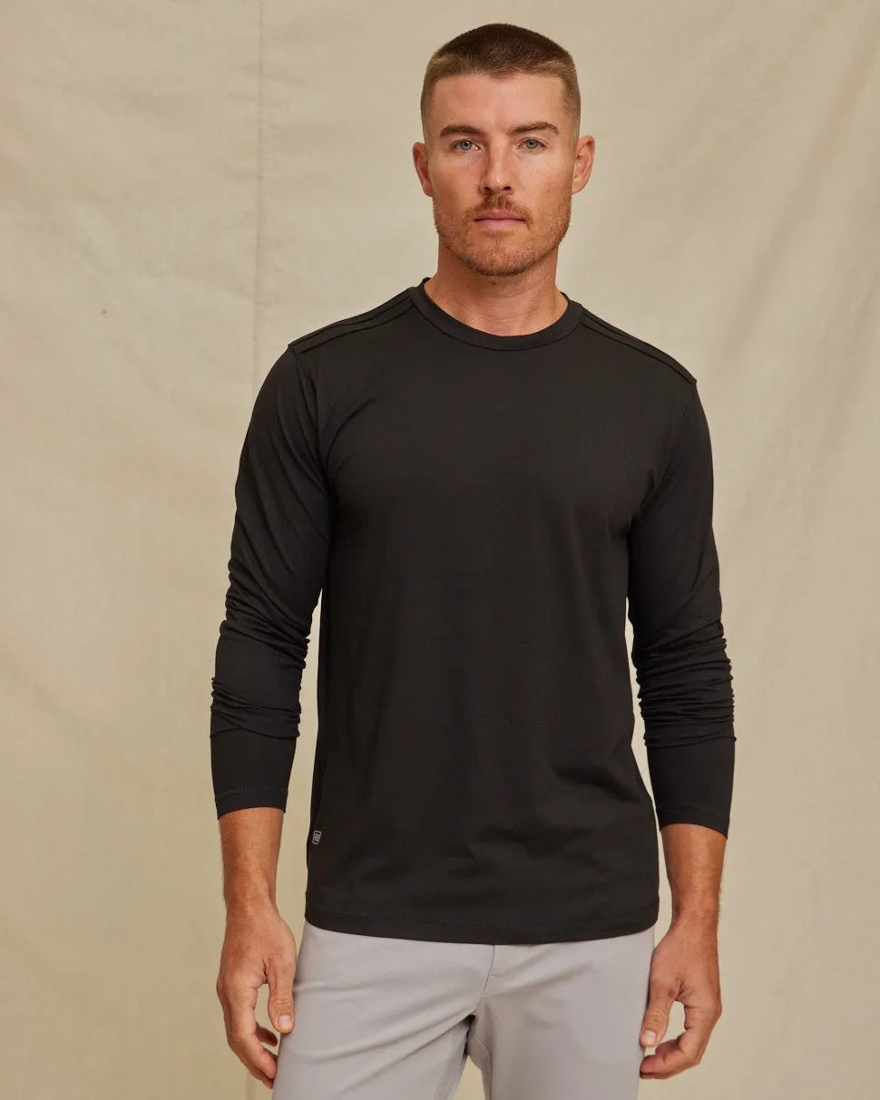 The Voyager - Performance LS Tee - Black