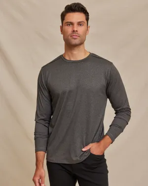 The Voyager - Performance LS Tee - Onyx Heather