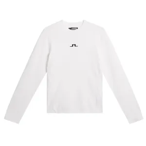 Womens Meadow Mock Neck Knitted Sweater White - SS24