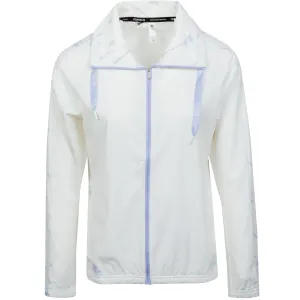 Womens Printed Primeblue Full Zip Jacket White