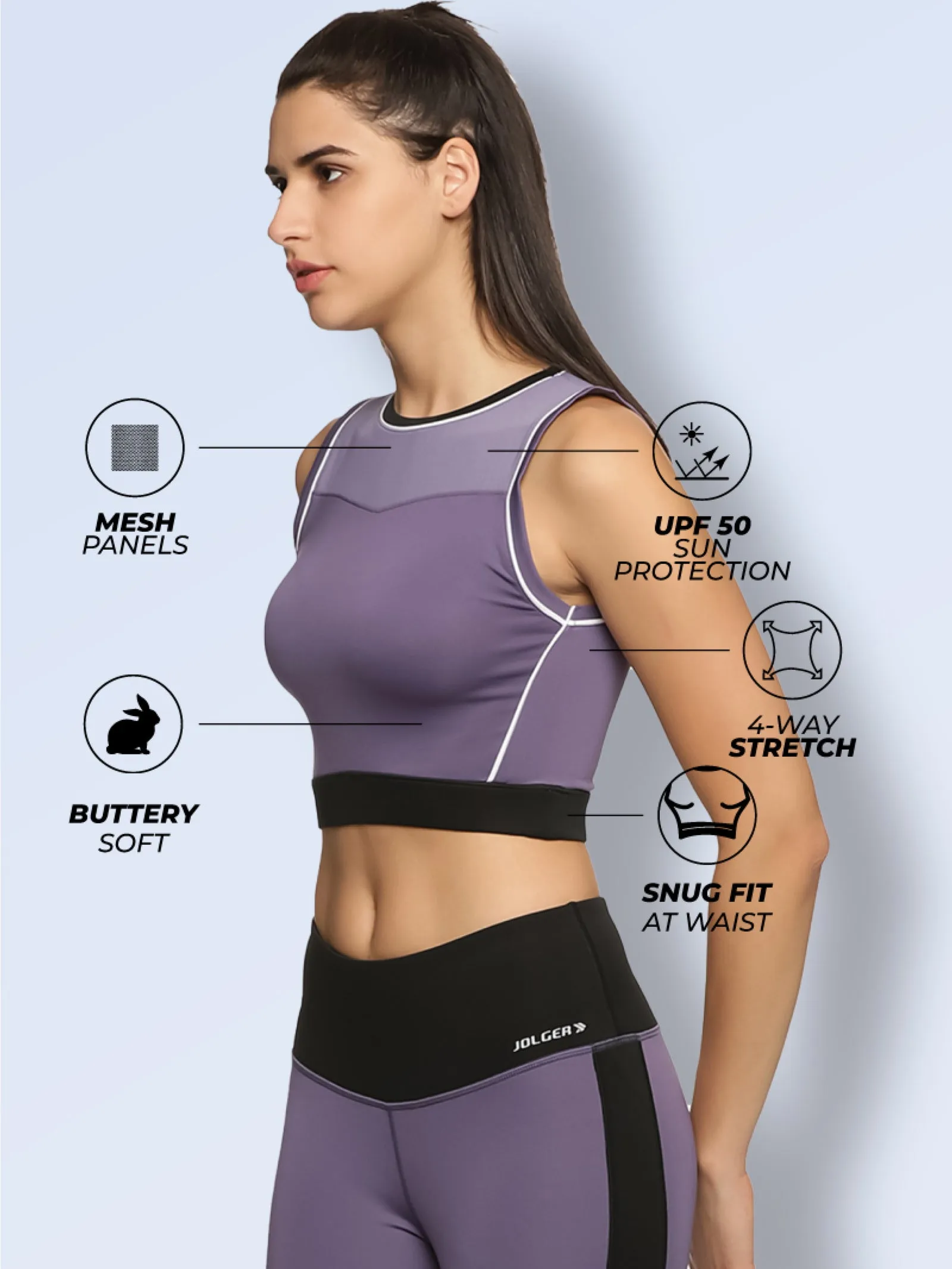 Women's Sleeveless Sports Crop Top